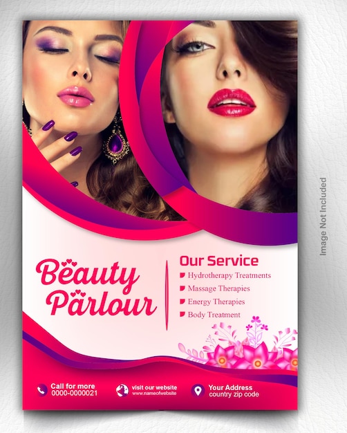 Ulotki salonu kosmetycznego przyciągają nowych klientów